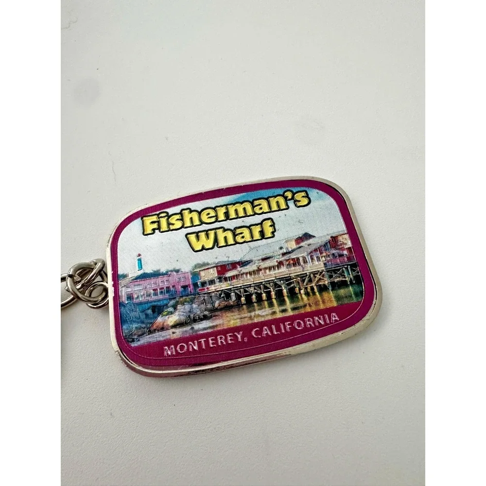 Fisherman's Wharf Keychain Key Ring Monterey California Souvenir